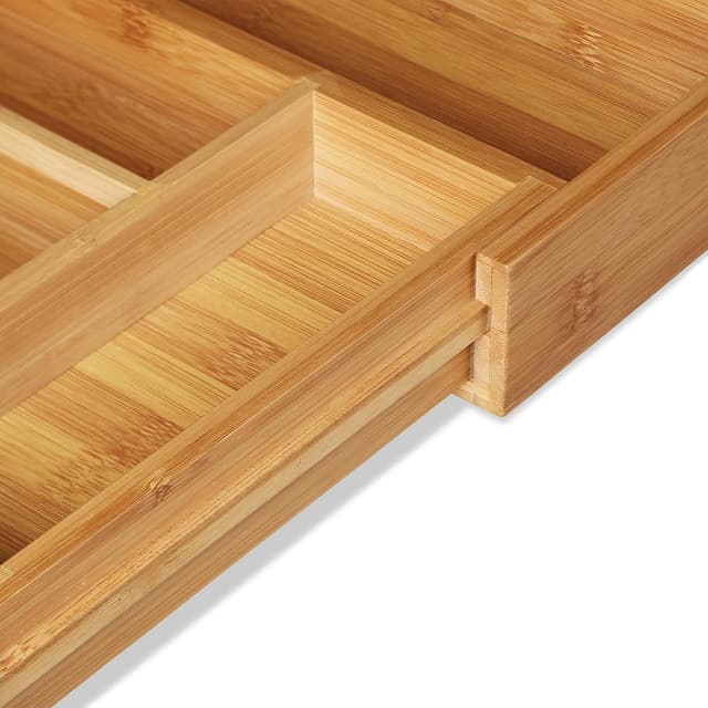 Thumbnail 6 de Relaxdays Besteckkasten Bambus 33,5x29-48x5 cm 🍴