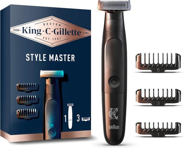Detalle de King C. Gillette Style Master Recortadora Barba Sin Cable ✂