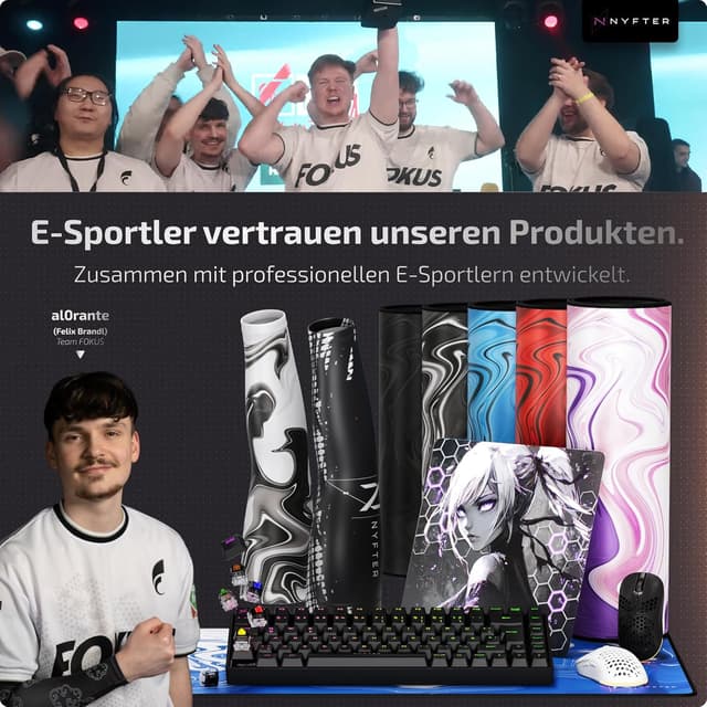 Thumbnail 4 de Nyfter Nyfpad XXL Gaming Mauspad 900Ă500 mm đ±