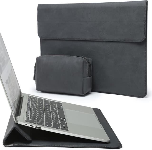 Detalle de Laptop case sleeve with stand, 15 inch