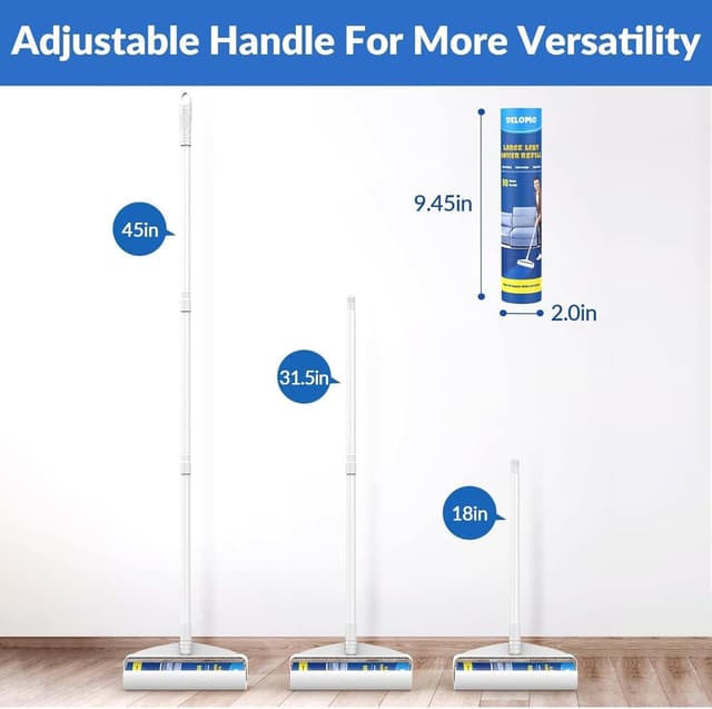 Thumbnail 5 de DELOMO grosse Fusselrolle 24 cm für Teppich