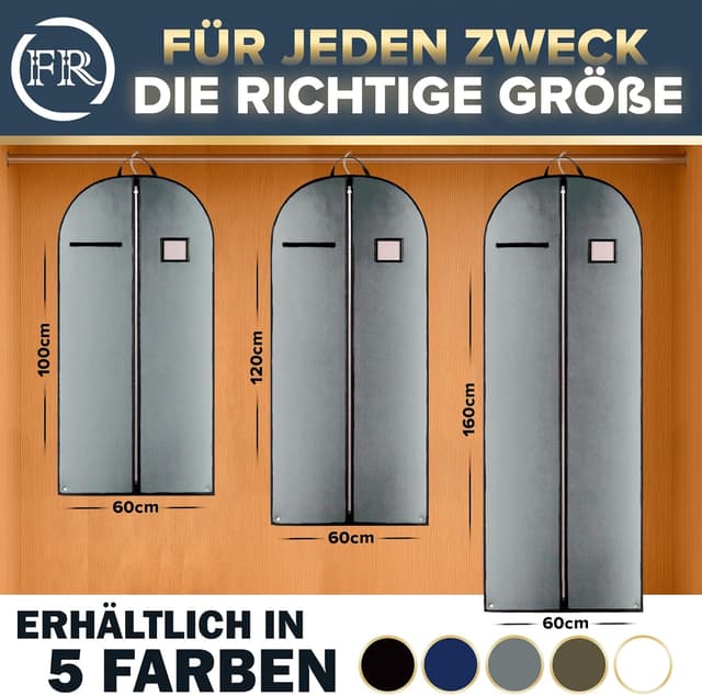 Detalle de FiRiO Premium Anzugtasche 100 x 60 cm für Reise