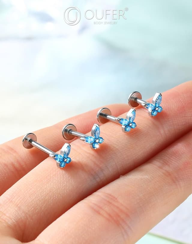 Detalle 2 de OUFER Bijoux piercing 16G hypoallergénique