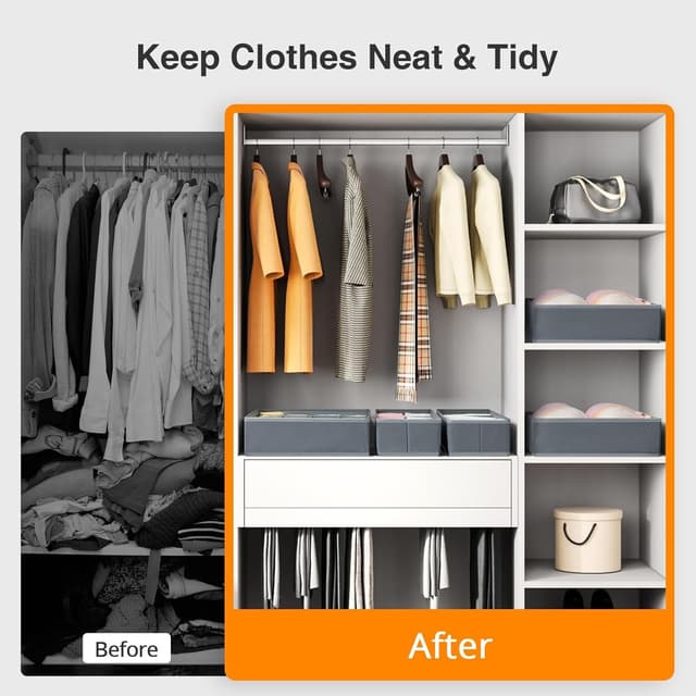 Thumbnail 3 de DIMJ 12 Pzs, Organizador de Cajones de Tela para Ropa