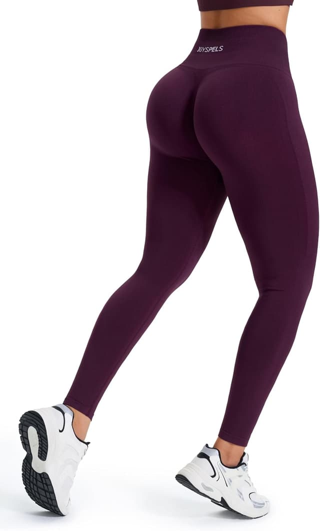 Detalle de JOYSPELS Damen Scrunch Sportleggings Seamless – Gym Leggins für Training, Yoga & Joggen