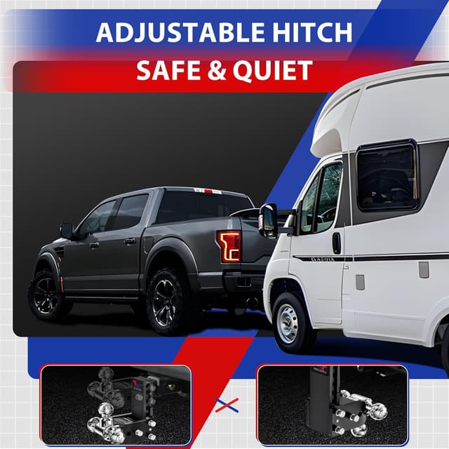 Thumbnail 4 de Geteen GT20052B Adjustable Trailer Ball Mount 10,000 GTW 🚚