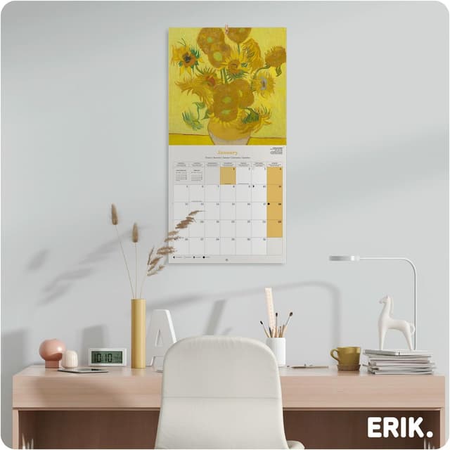 Thumbnail 3 de Grupo Erik Calendario da muro Van Gogh 2026 30×30 cm 📅