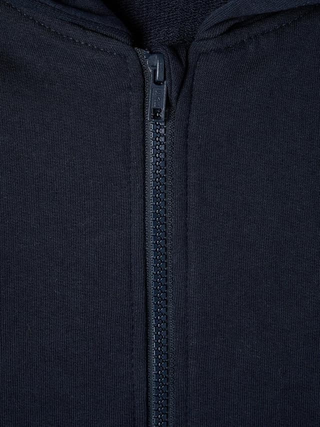 Detalle 2 de S NKMNESWEAT Card W Hood Bru Noos: giacca in felpa con cappuccio per bambini Dark Sapphire