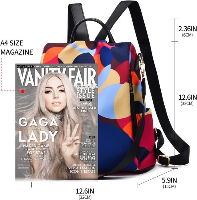 Detalle de shepretty Zaino Donna Borsa in pelle/ tessuto Oxford impermeabile casual