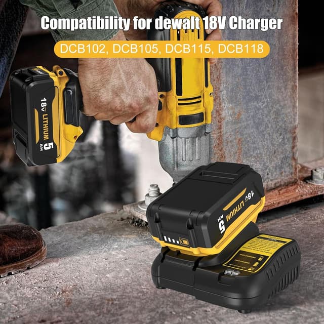 Thumbnail 5 de TOPBATT 5000mAh Dewalt Battery Pack