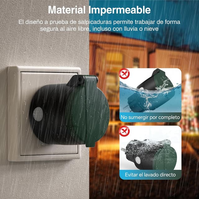 Thumbnail 1 de TOUCHXEL Pack de 3 Enchufes Inteligentes IP44