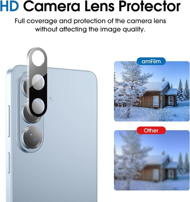 Thumbnail 6 de amFilm 2+2 OneTouch Privacy Screen Protector Pack for Samsung Galaxy S26 (6.3 inch) with Camera Lens Protector