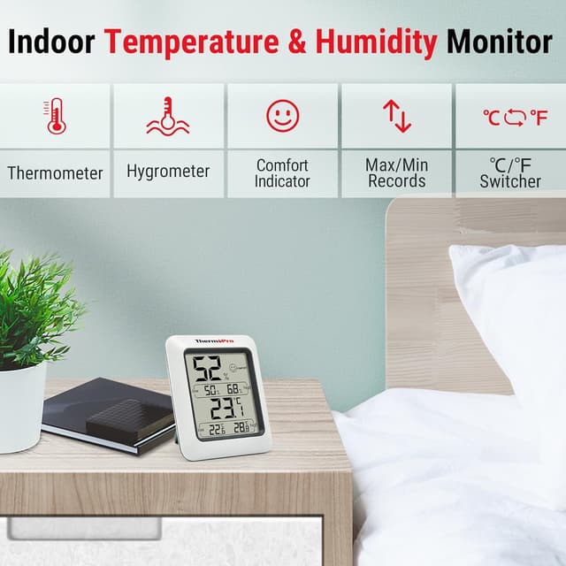 Thumbnail 2 de ThermoPro TP50 digital room thermometer 2-pack