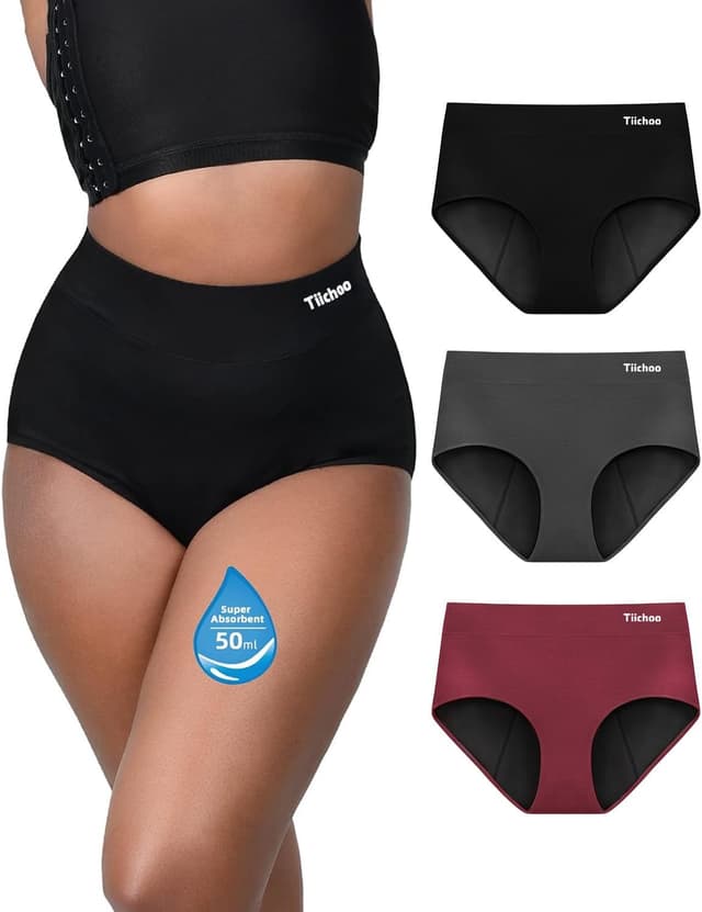 Imagen de TIICHOO Culotte Menstruelle Taille Haute 50 ml en OfertitasTOP