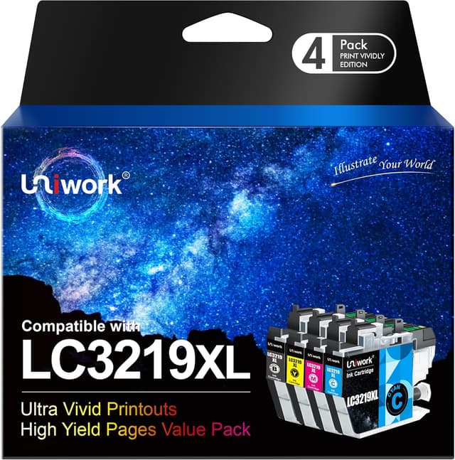 Detalle de Uniwork LC3219XL 4-pack ink cartridges