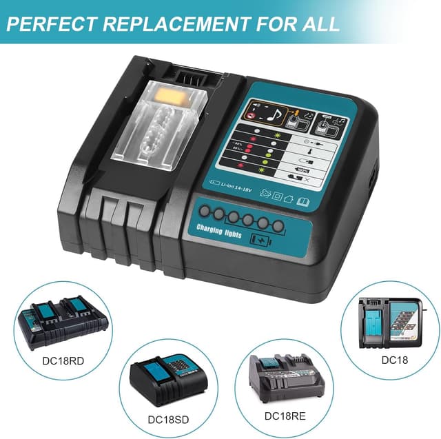 Detalle 2 de QUPERR DC-18RC replacement charger 3A