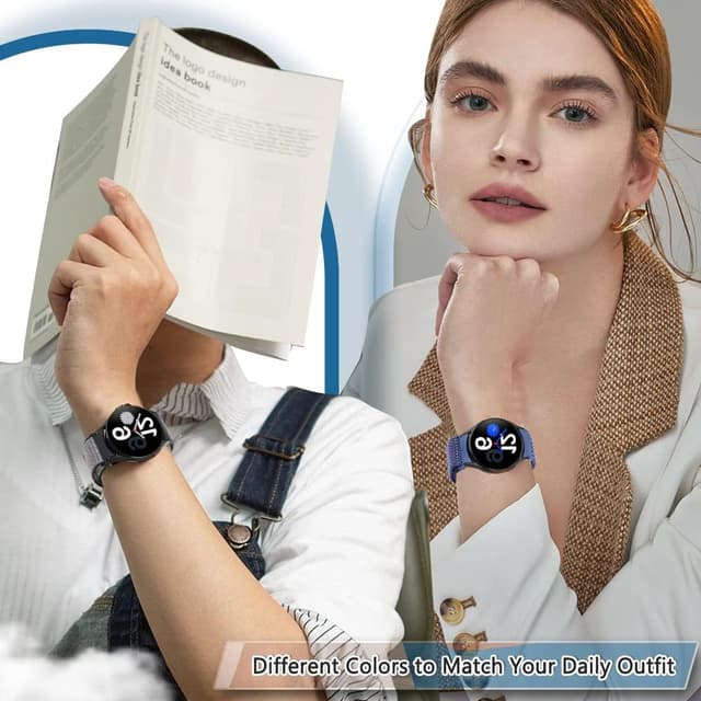 Detalle 2 de Runostrich nylon soft sport watch strap for Samsung Galaxy Watch 7/6/5/4 and FE (40–47mm)