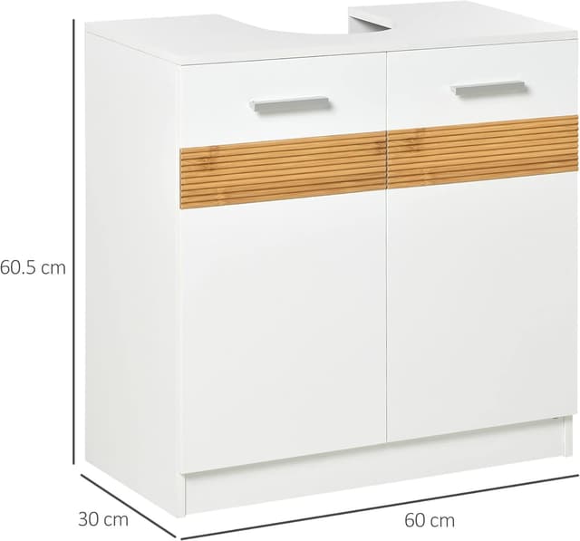 Thumbnail 2 de kleankin Meuble sous lavabo 60 x 30 x 60,5 cm