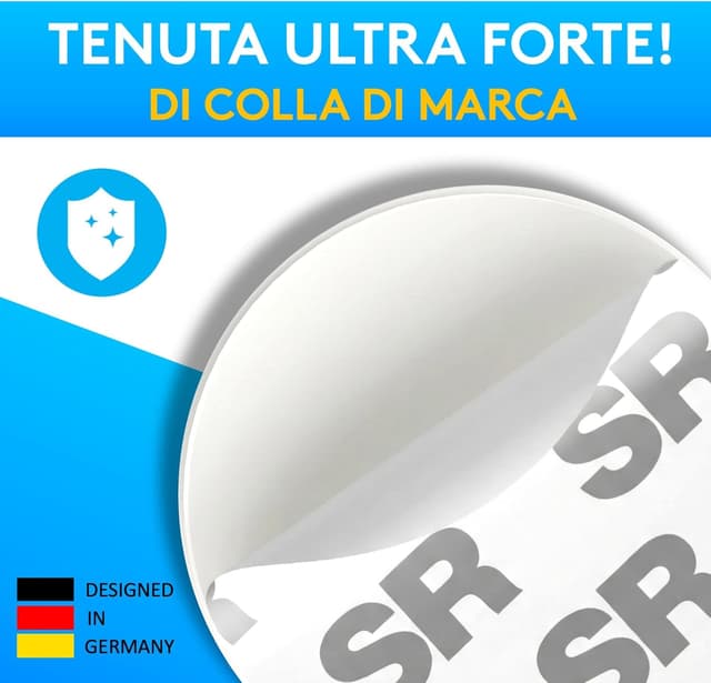 Detalle 2 de SilverRack Fermaporta Adesivo da Muro 6 pezzi