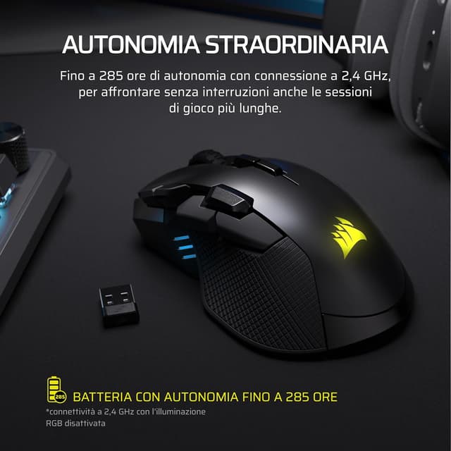 Thumbnail 6 de Corsair IRONCLAW WIRELESS SE Mouse Da Gioco