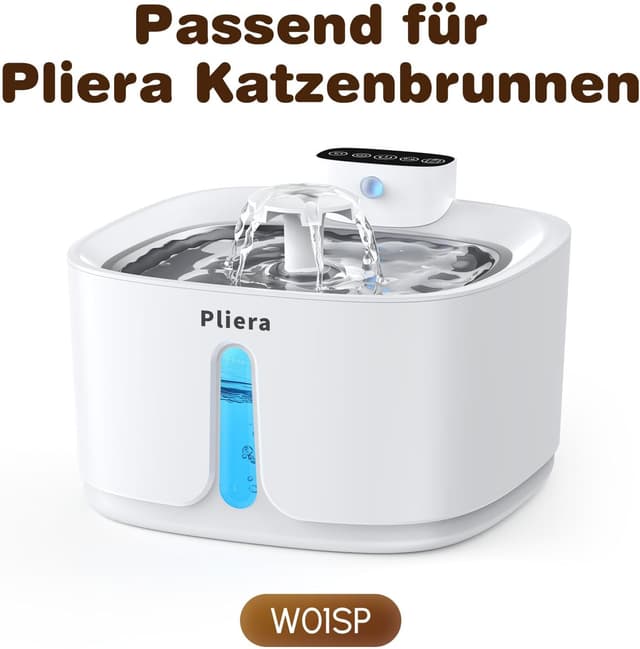 Detalle 2 de Katzenbrunnen Kabellos 8 Filter – Filterset mit 6 Aktivkohlefiltern & 2 Schwammfiltern für Katzenbrunnen