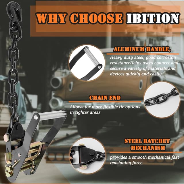 Thumbnail 6 de IBITION Car Tie Down Straps 96"