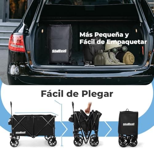 Thumbnail 7 de SLIDBEAT Carro Plegable XXL con Ruedas Grandes