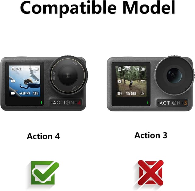 Detalle 2 de Bigqin 3+3+3 Pack Screen & Lens Protector for DJI Osmo Action 4 (HD Clear Tempered Glass)