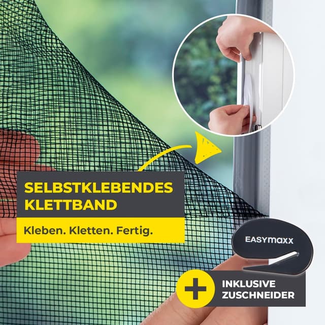 Detalle 2 de EASYmaxx Fliegengitter Fenster 110 x 130 cm