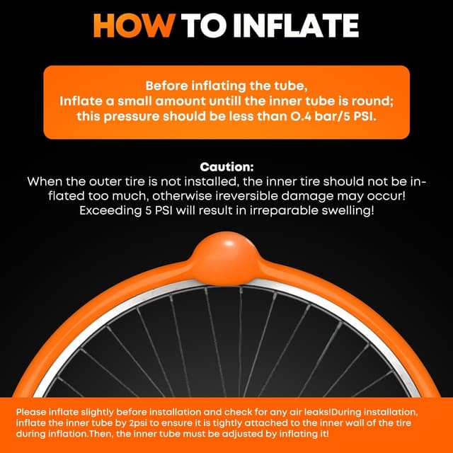 Detalle de CYCLAMI 4er‑Pack TPU Fahrradschläuche für 700×18–32C, 700×32–47C & MTB 29" mit Presta-Ventil