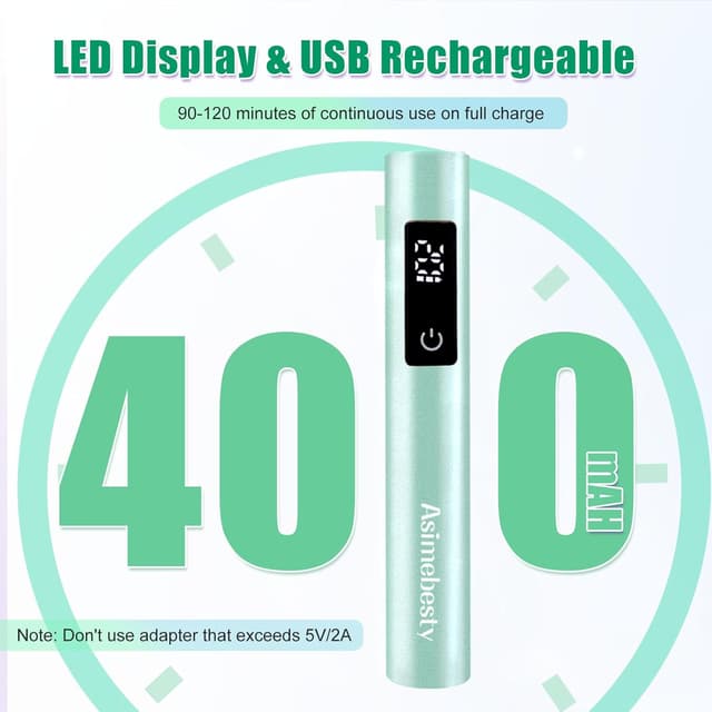Thumbnail 5 de Asimebesty Mini UV LED Nail Lamp 400mAh