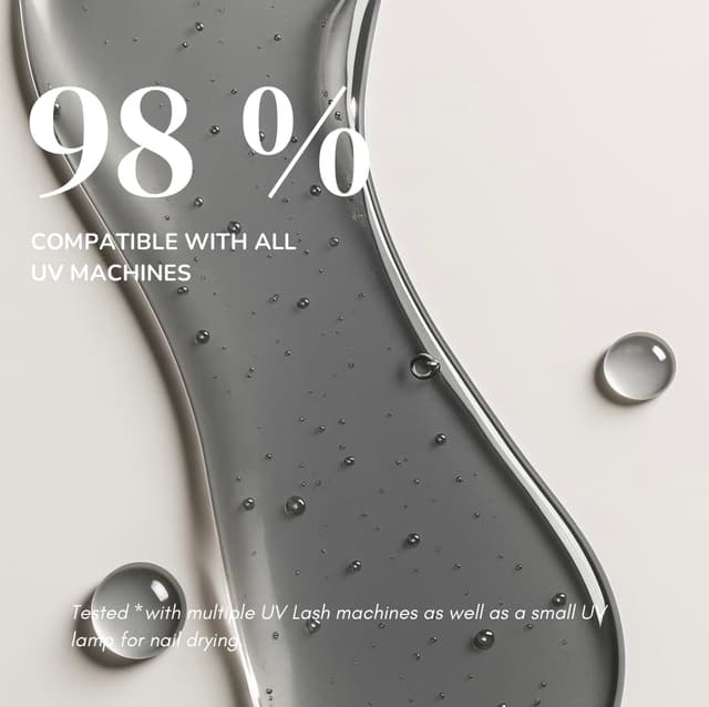 Detalle de Colle UV pour extensions de cils — séchage en 0,1 seconde, étanche jusqu’à la chute des cils (5 ml, transparent black)