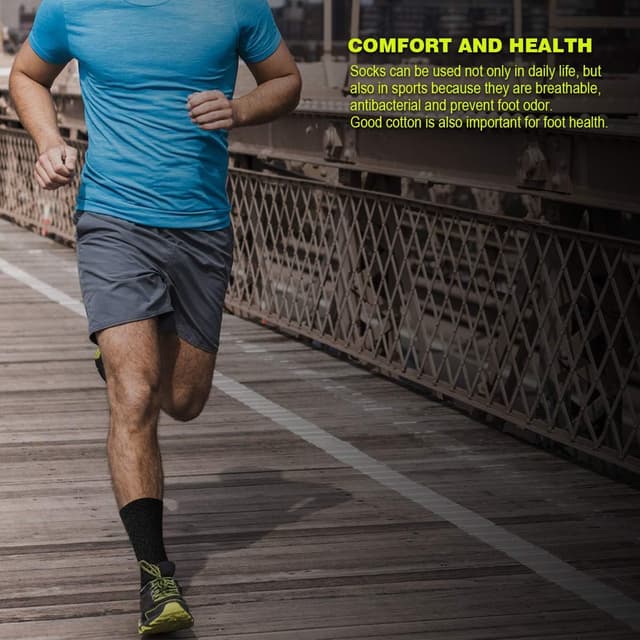 Detalle 2 de Chaussettes de sport homme et femme en coton (lot de 6 paires) – modèles noir et blanc