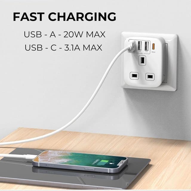 Detalle 2 de Double Dragon 20W UK to EU Travel Adapter