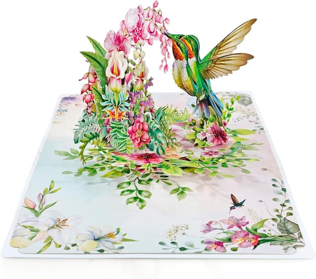 Thumbnail 1 de CUTPOPUP HummingBird Pop Up Card