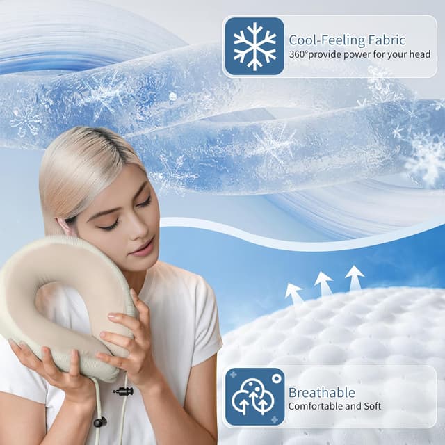 Detalle de Naturehike cuscino cervicale da viaggio in memory foam portatile (con borsa)