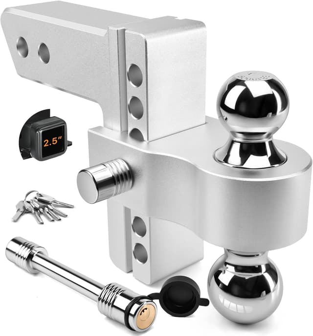 Detalle de Tlvuvmo Adjustable Trailer Hitch 18,500 LBS 🚚