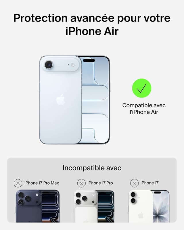 Detalle 2 de Belkin SheerForce Protection iPhone Air 4 m