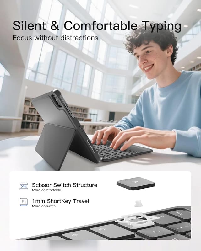 Thumbnail 5 de Inateck KB04122 keyboard case for iPad 11" with touchpad