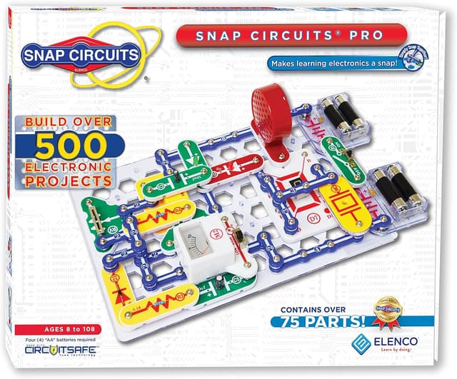 Detalle de Elenco Snap Circuits Pro 500-in-1 Electronic Exploration Kit (500+ Projects)