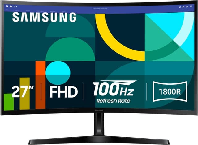 Detalle de Samsung LS27D366GANXZA 27" curved monitor