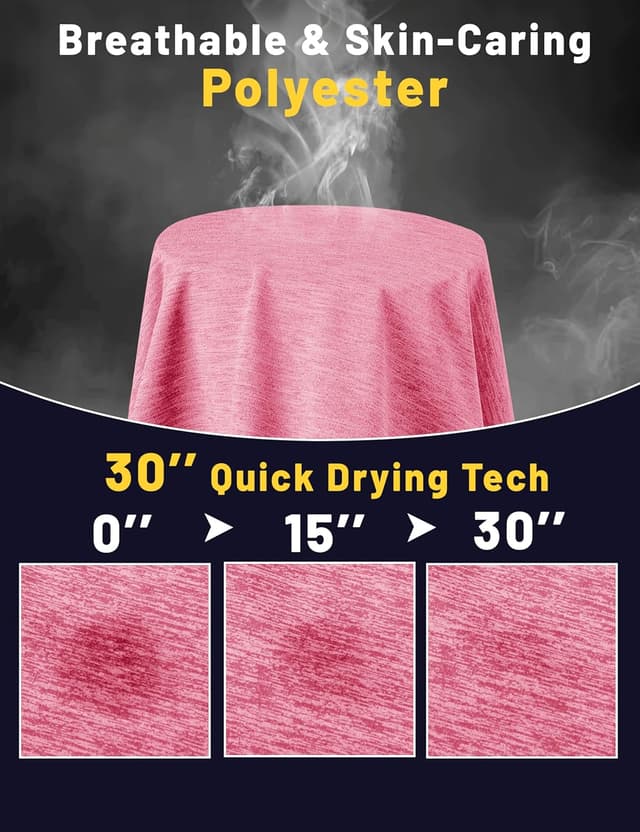 Detalle de KEFITEVD men’s quick-dry short-sleeve sport T-shirt (reflective armbands)