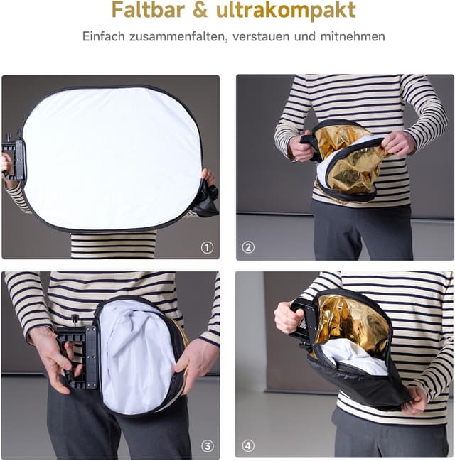 Thumbnail 4 de Rollei 5‑in‑1 Reflektor 72×90 cm für Porträtfotografie