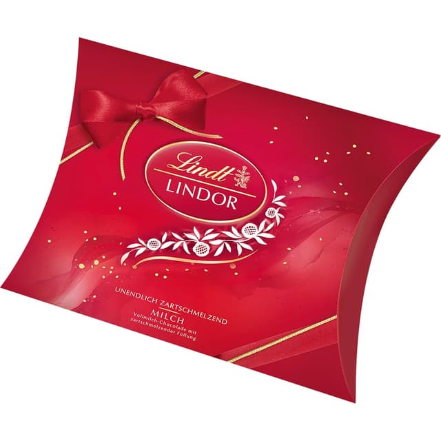 Detalle de LINDOR Kissen Milch Schokoladenkugeln Geschenkpackung (250 g) mit 20 Vollmilch-Kugeln