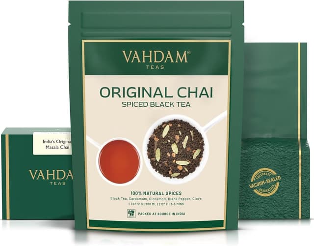 Thumbnail 5 de VAHDAM Masala Chai Té Negro Suelto India ☕ 50 Tazas