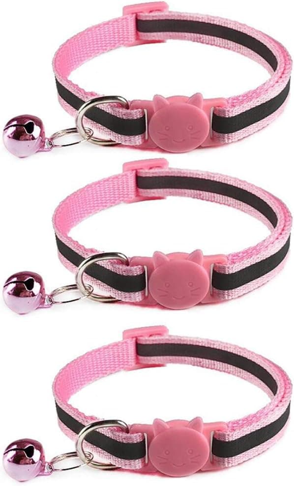 Detalle de Tafeiya Reflective Cat Collars 20-32cm x3