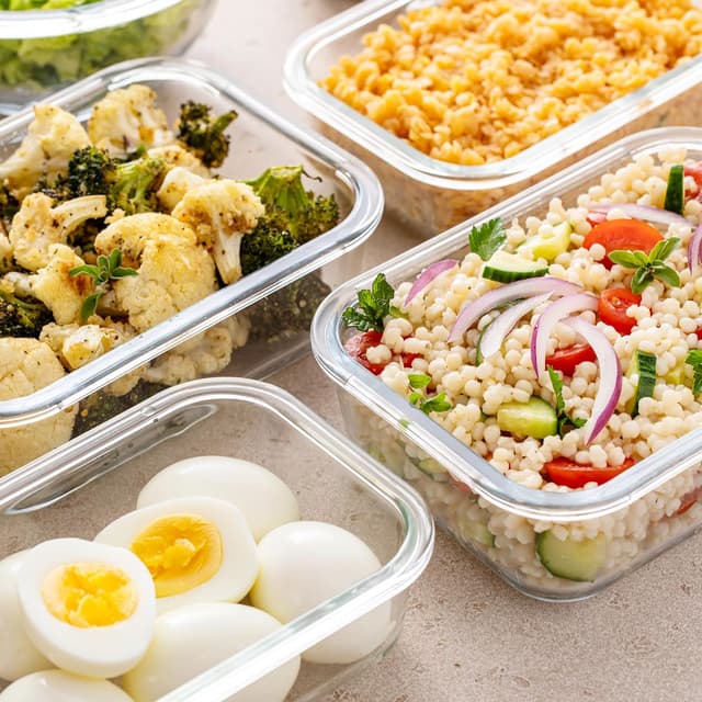 Thumbnail 6 de Freshware Glass Storage Containers with Lids 24 Pieces