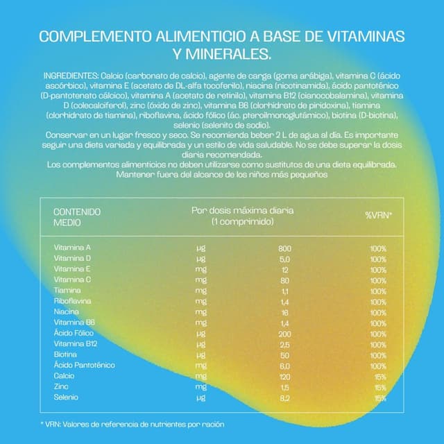 Thumbnail 5 de Bicentury Multivitaminas y Minerales 🌿 360 Comprimidos, 1 Año