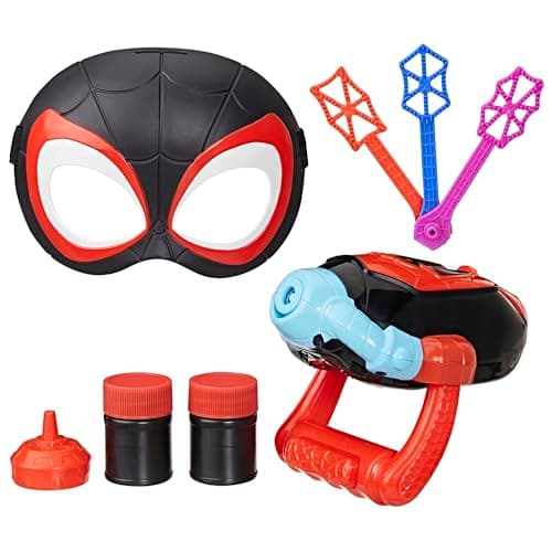 Detalle de Marvel Spidey and His Amazing Friends Water-Webs Miles Morales — Lanzaburbujas 1 unidad