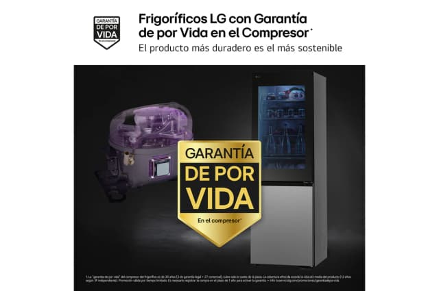Detalle 2 de LG GBG5160CPY frigorífico combi 352 l